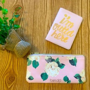 band.do travel set - passport holder & pouch